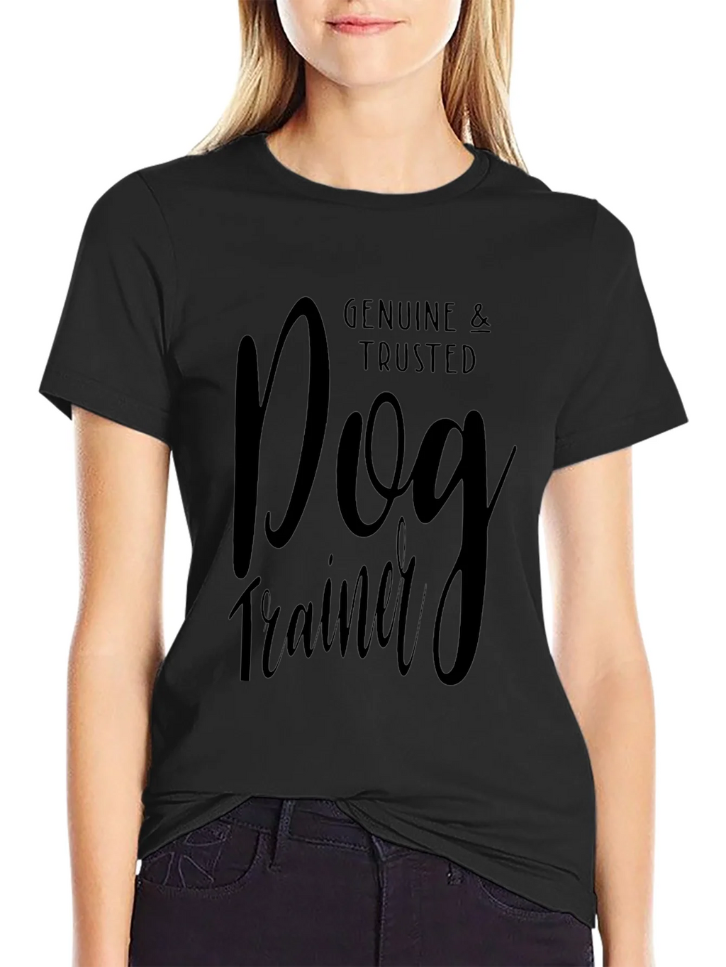 Genuine & Trusted Dog Trainer T-Shirt - Black product image 5