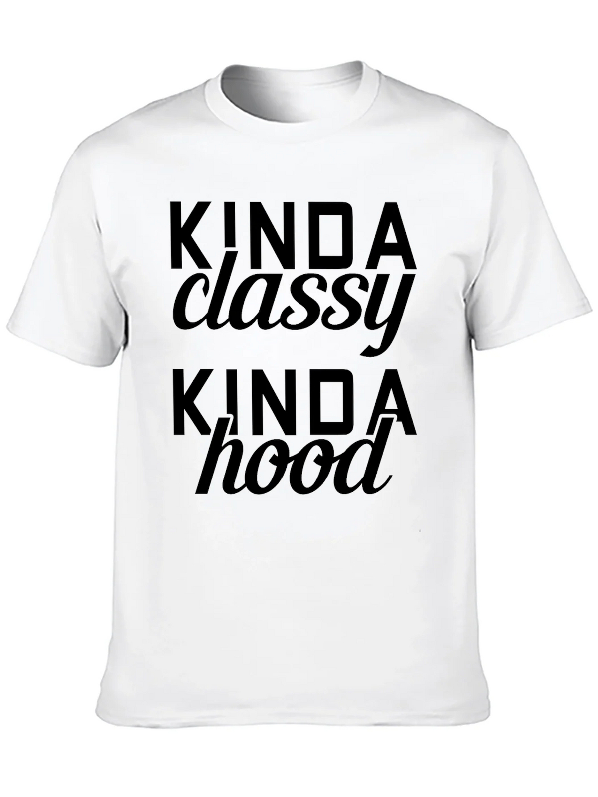 Kinda Classy Hood Black Graphic Tee product image 12