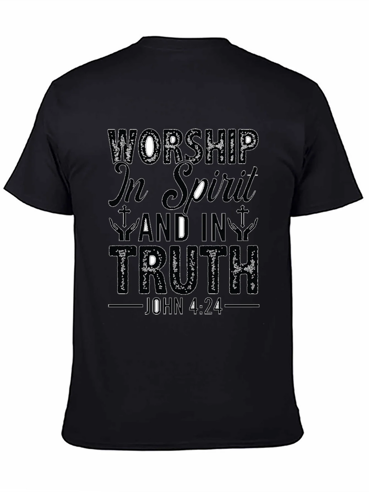 Worship in Spirit & Truth Christian T-Shirt product image 7