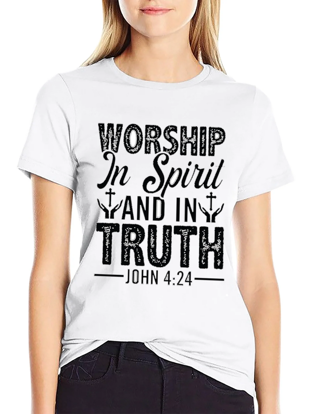 Worship in Spirit & Truth Christian T-Shirt product image 11