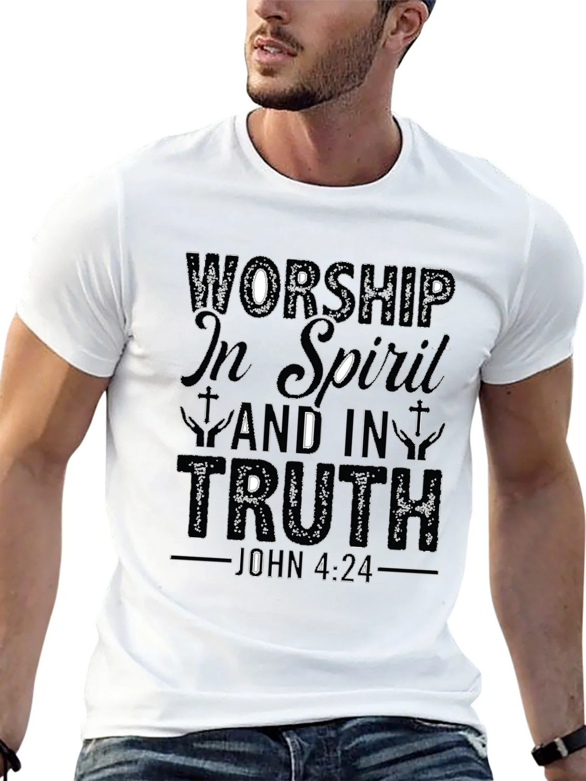 Worship in Spirit & Truth Christian T-Shirt product image 4