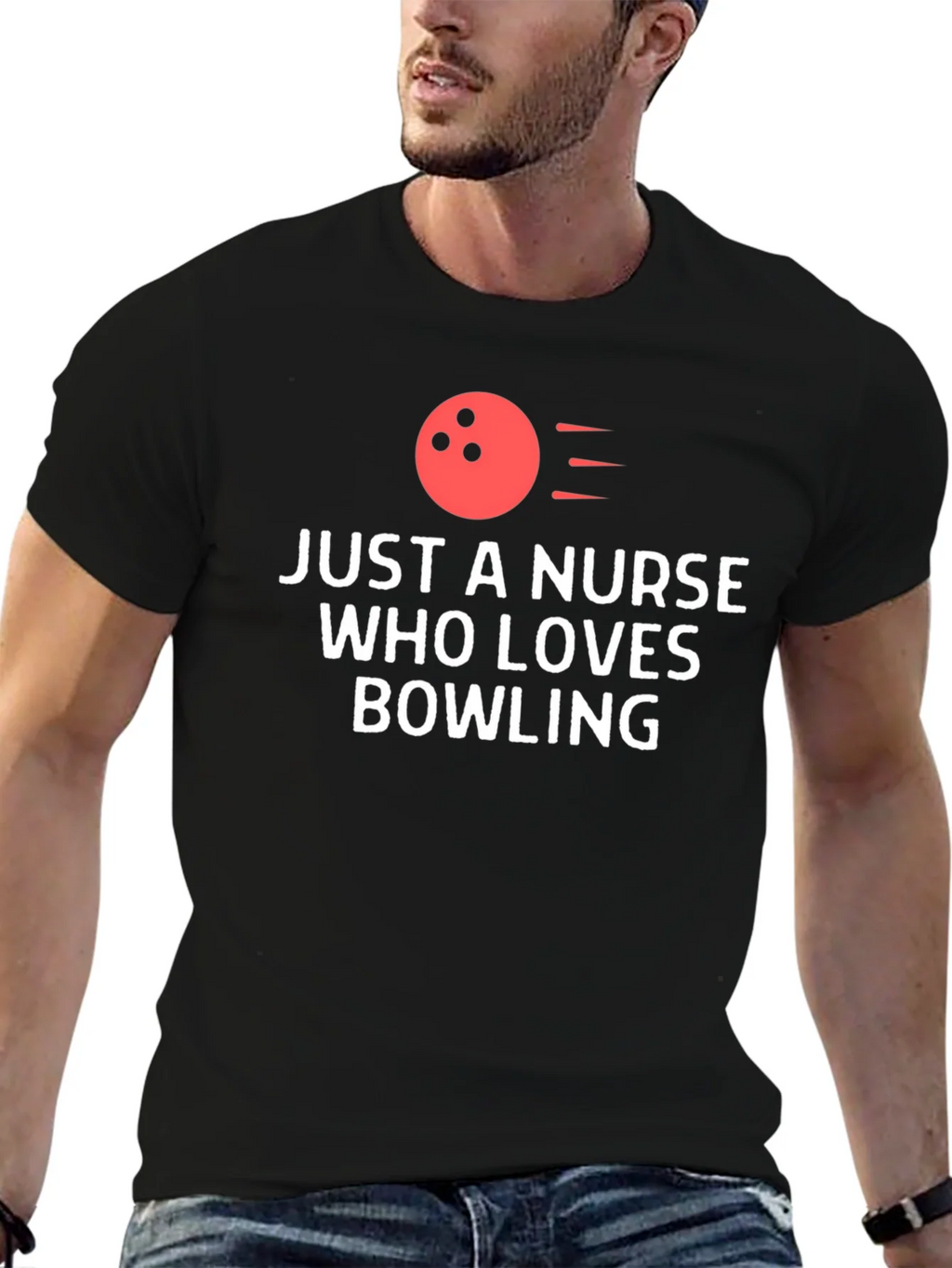 Nurse Bowling Lover T-Shirt - Novelty Gift product image 9
