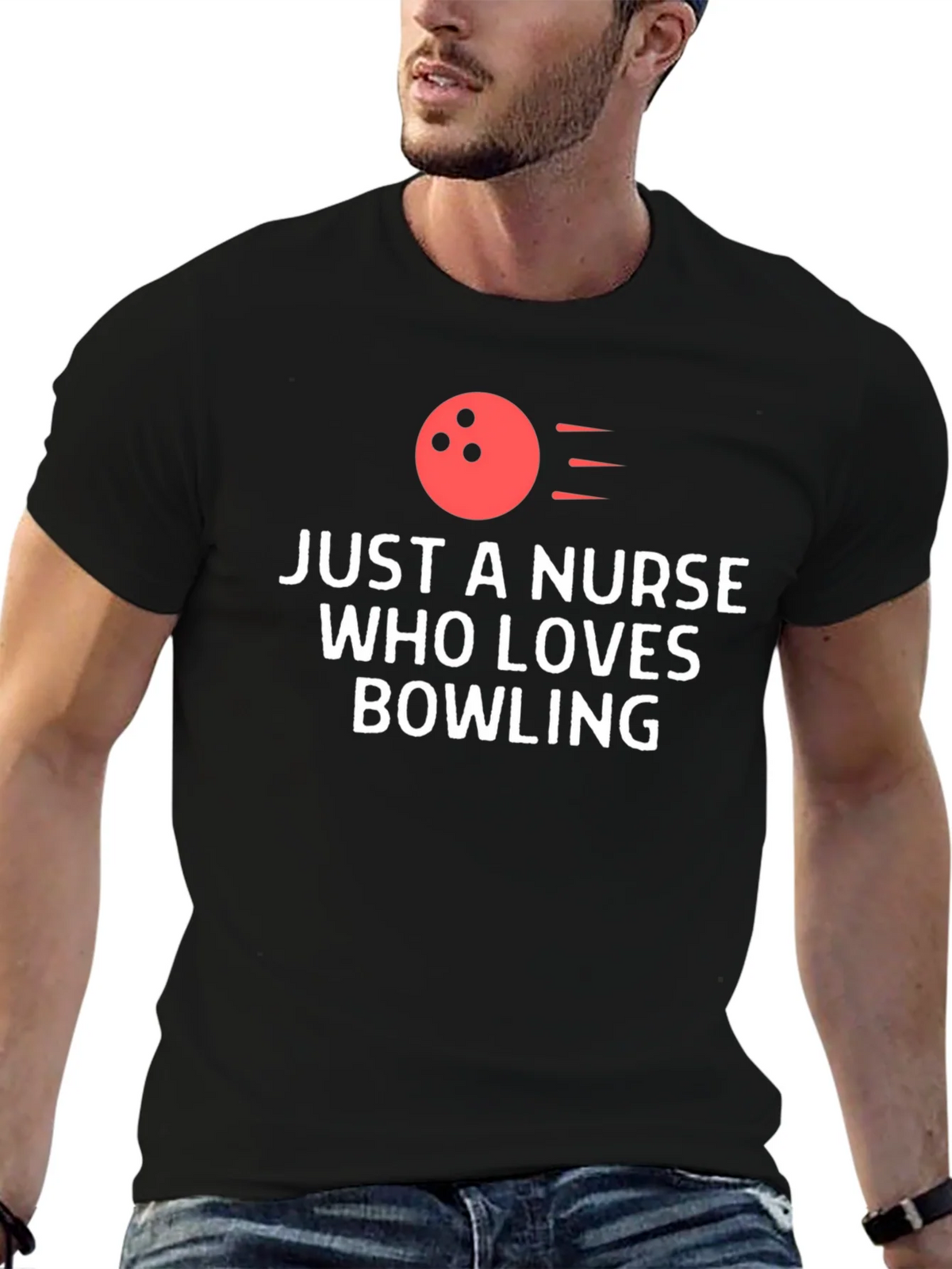 Nurse Bowling Lover T-Shirt - Novelty Gift product image 9