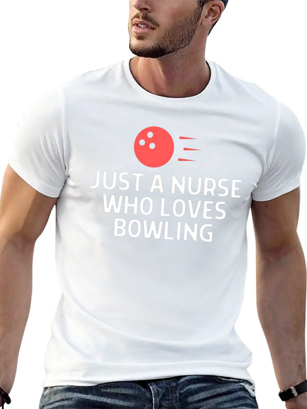 Nurse Bowling Lover T-Shirt - Novelty Gift product image 4