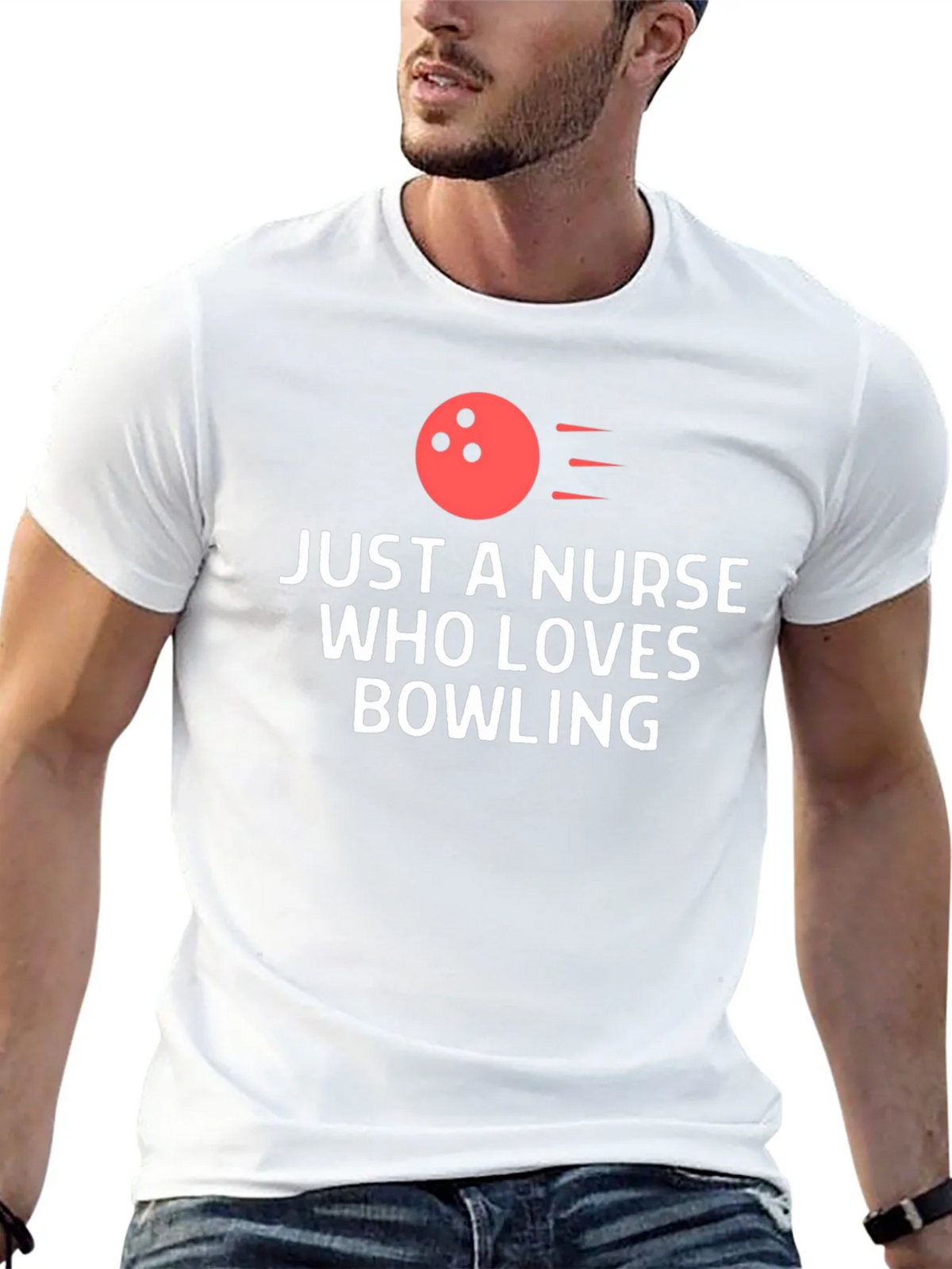 Nurse Bowling Lover T-Shirt - Novelty Gift product image 4
