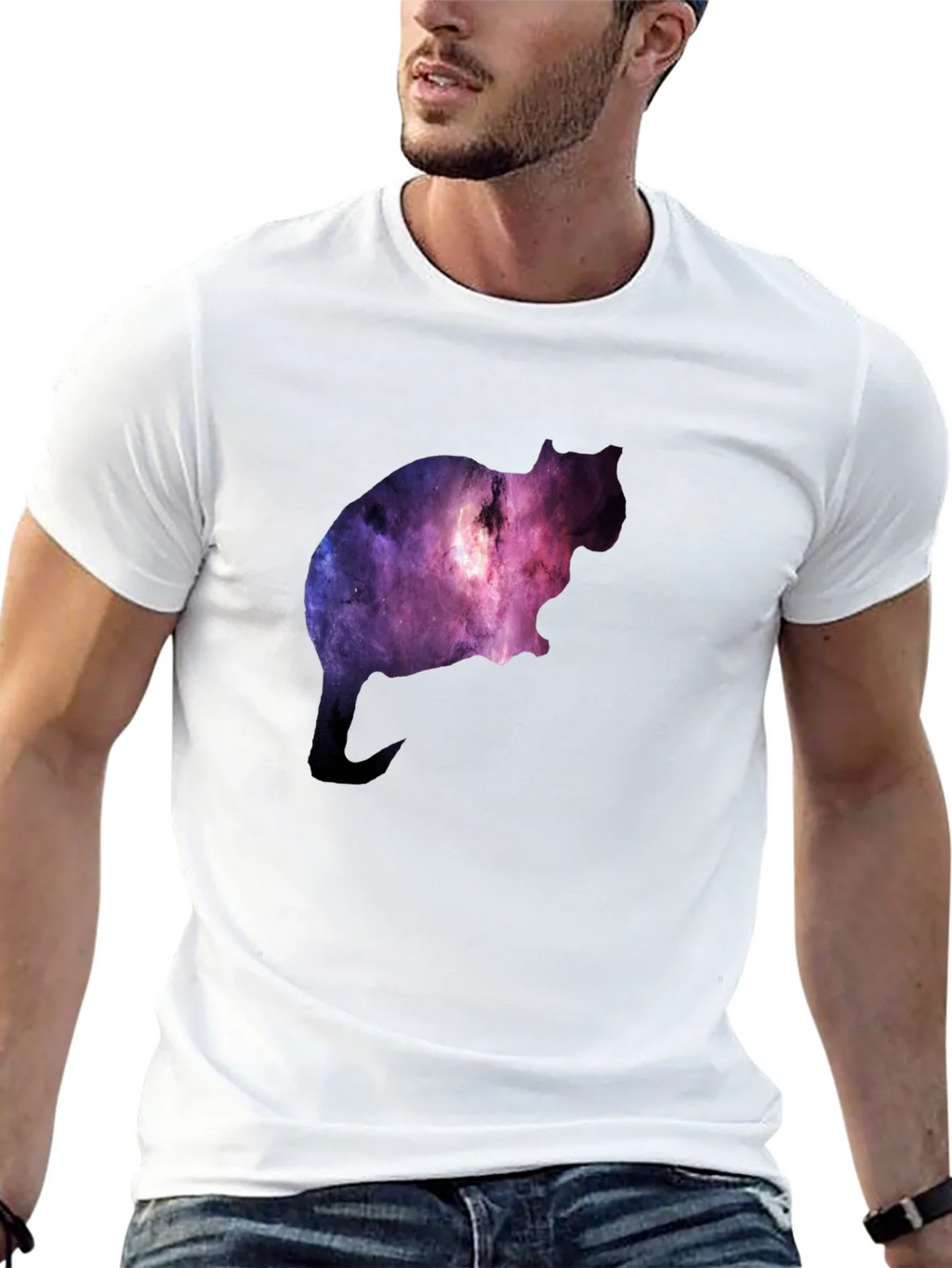 Galaxy Cat T-Shirt - Cosmic Feline Tee product image 4