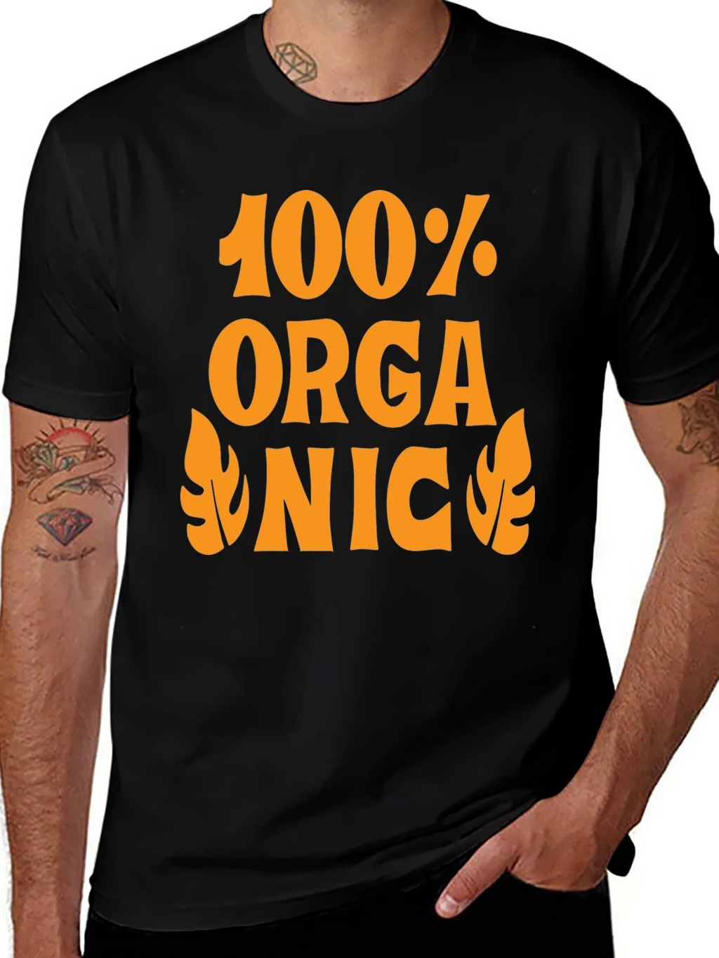 100% Organic Graphic Tee - Retro Style product image 1