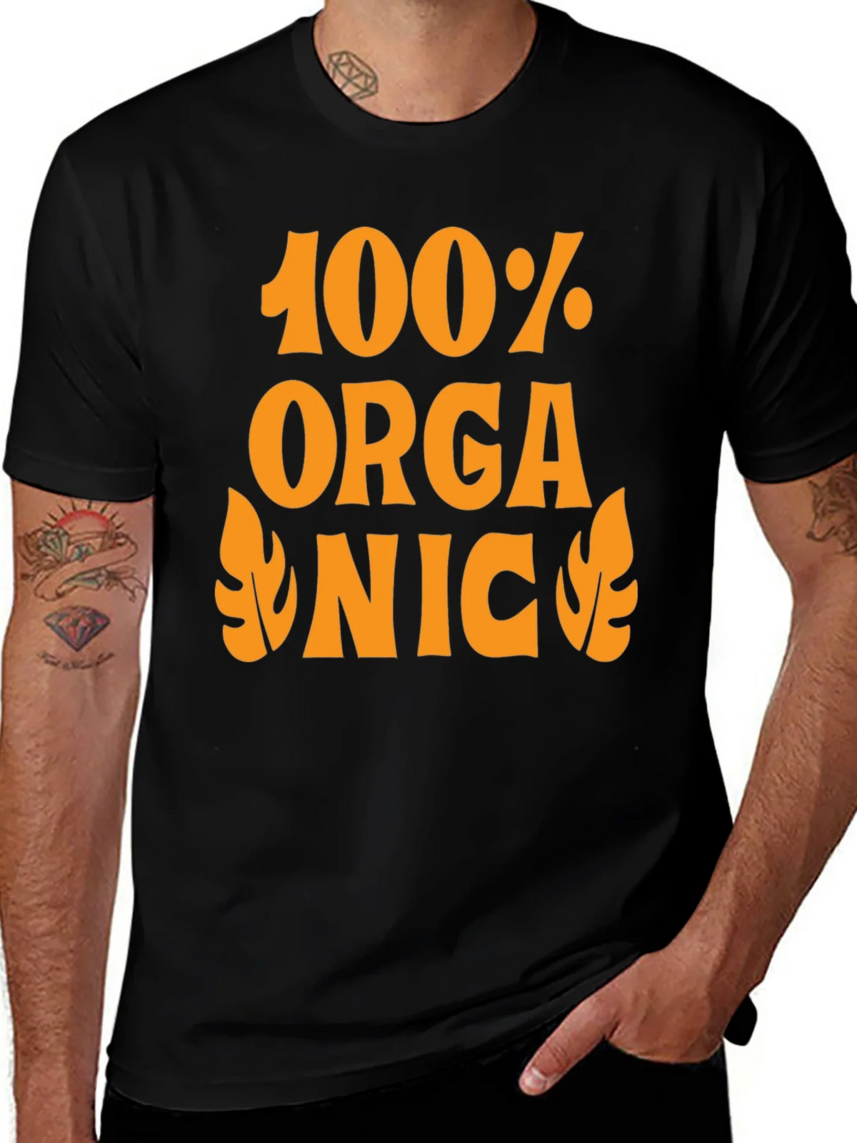 100% Organic Graphic Tee - Retro Style product image 1