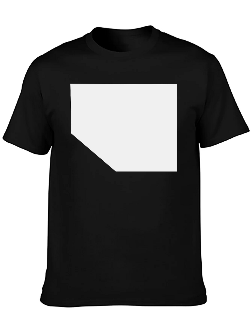 Black T-Shirt with Customizable White Space product image 6