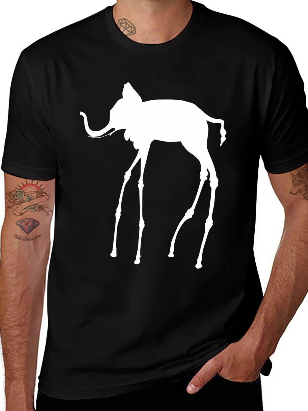 Surreal Elephant T-Shirt - Modern Graphic Tee product image 1