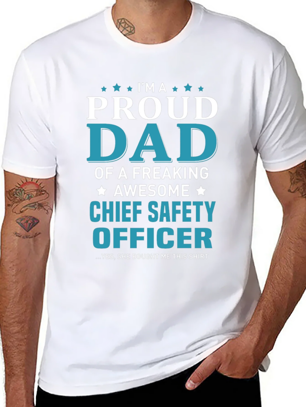 Proud Dad Chief Safety Officer T-Shirt product image 10