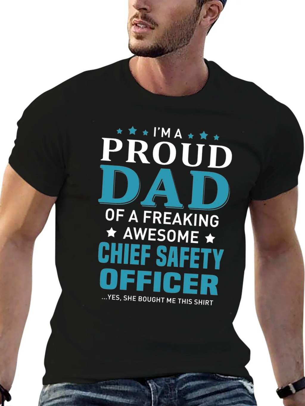 Proud Dad Chief Safety Officer T-Shirt product image 9