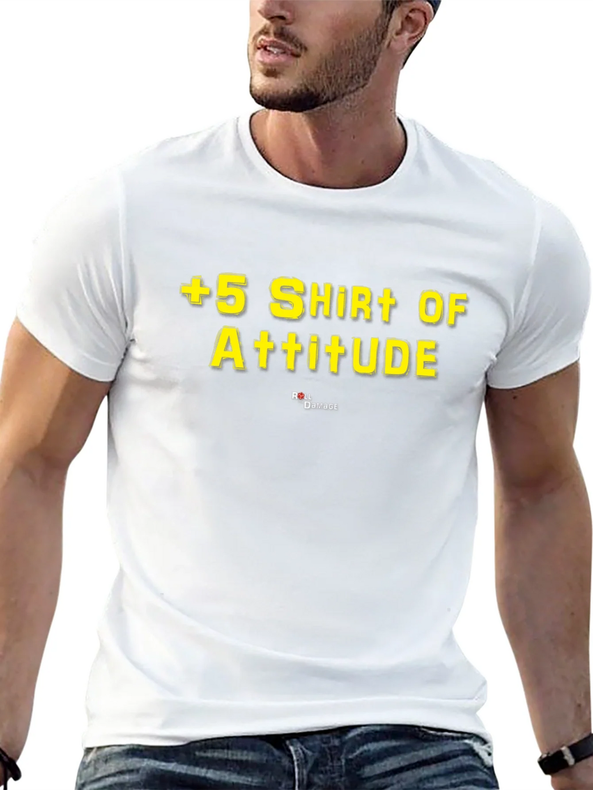 +5 Shirt of Attitude - Black Graphic Tee product image 4