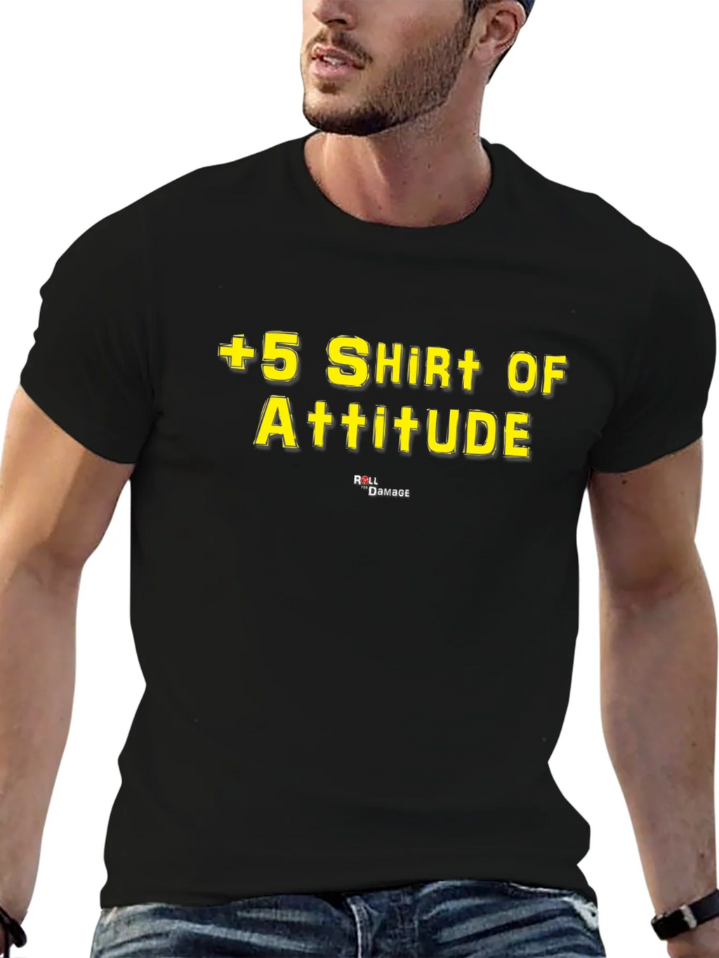 +5 Shirt of Attitude - Black Graphic Tee product image 9