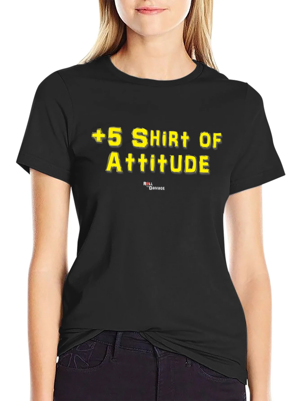 +5 Shirt of Attitude - Black Graphic Tee product image 5