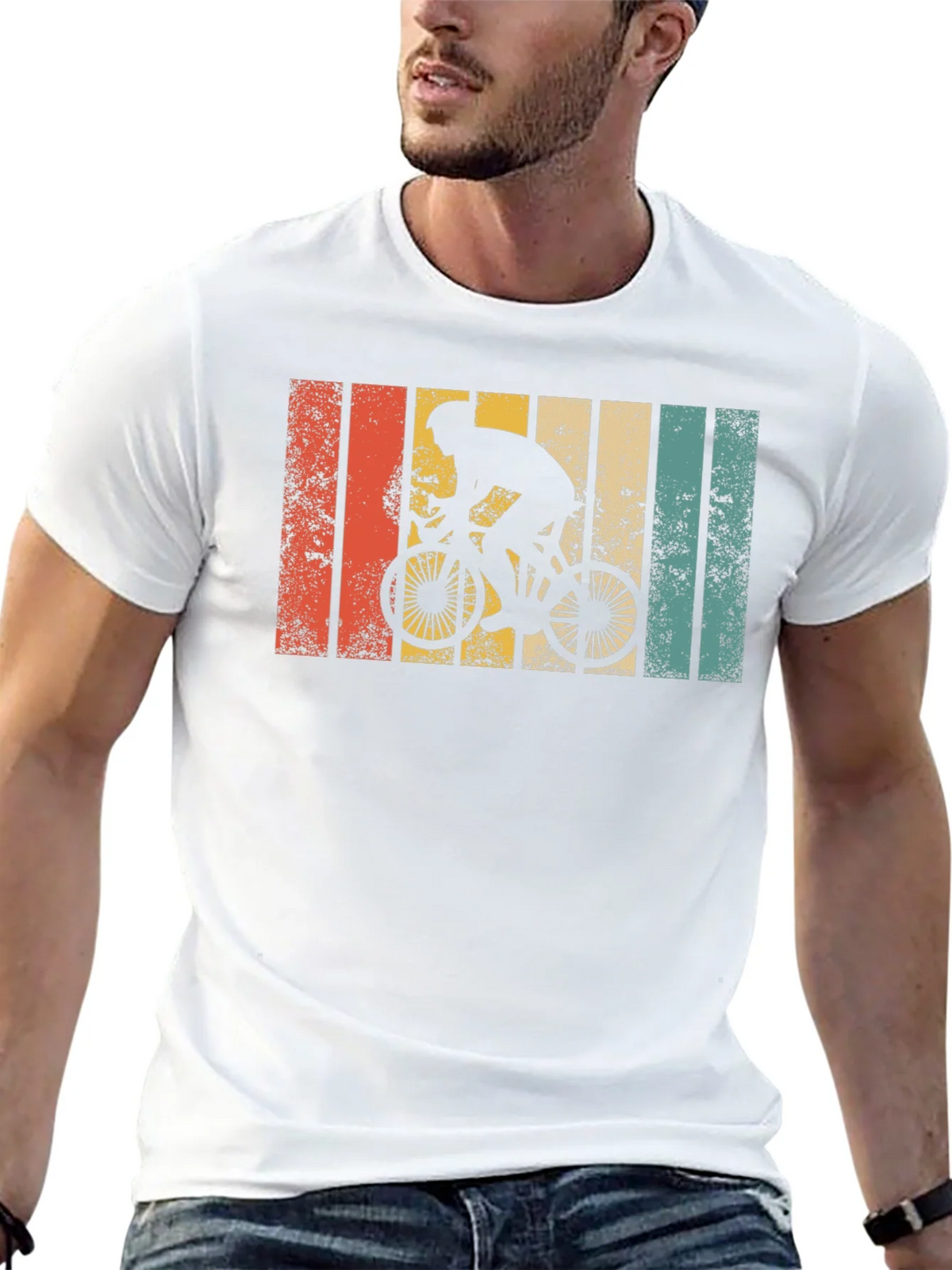 Retro Cycling T-Shirt - Vintage Style Biker Tee product image 4