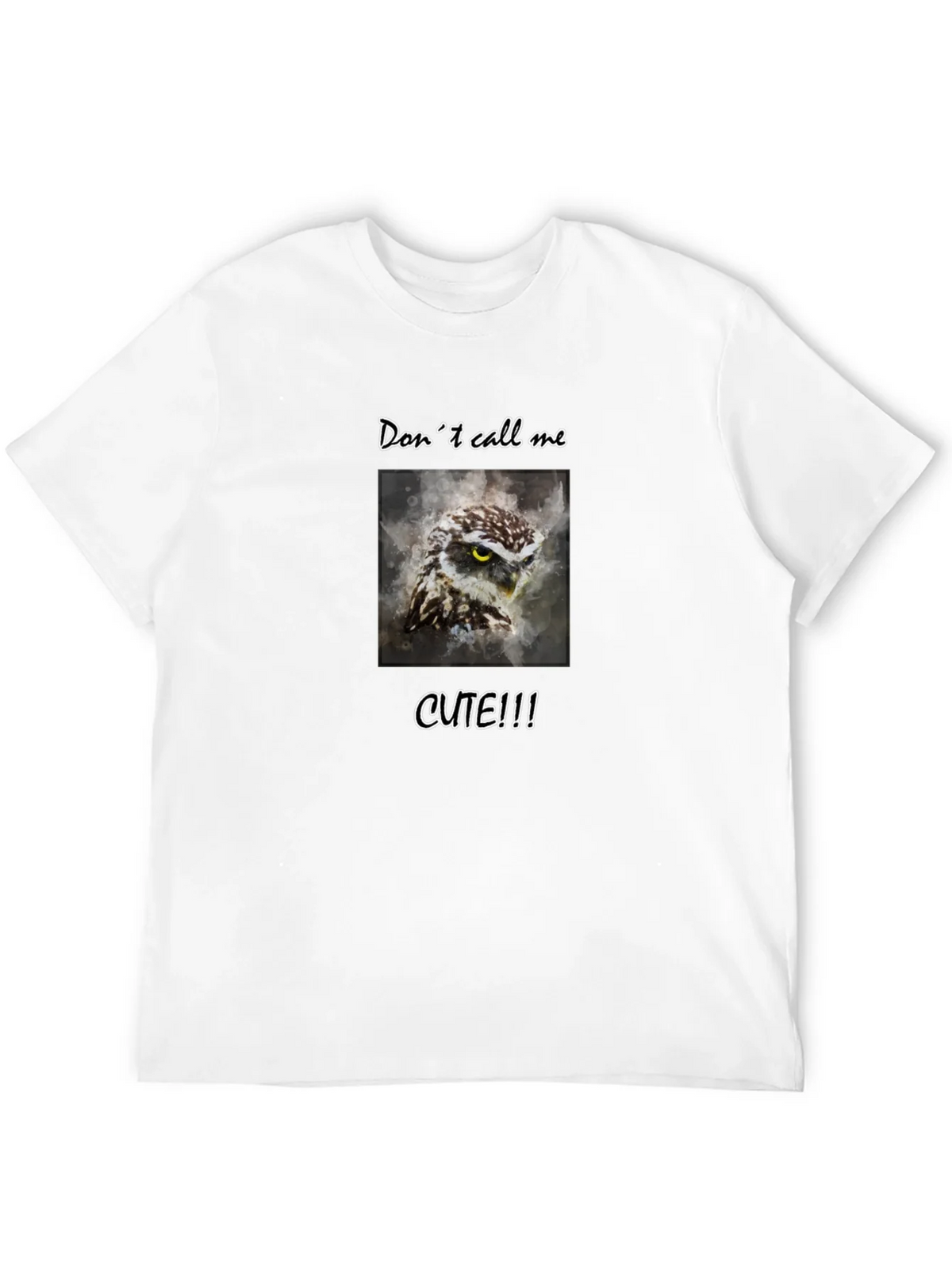 Dont Call Me Cute Owl Graphic Tee product image 3