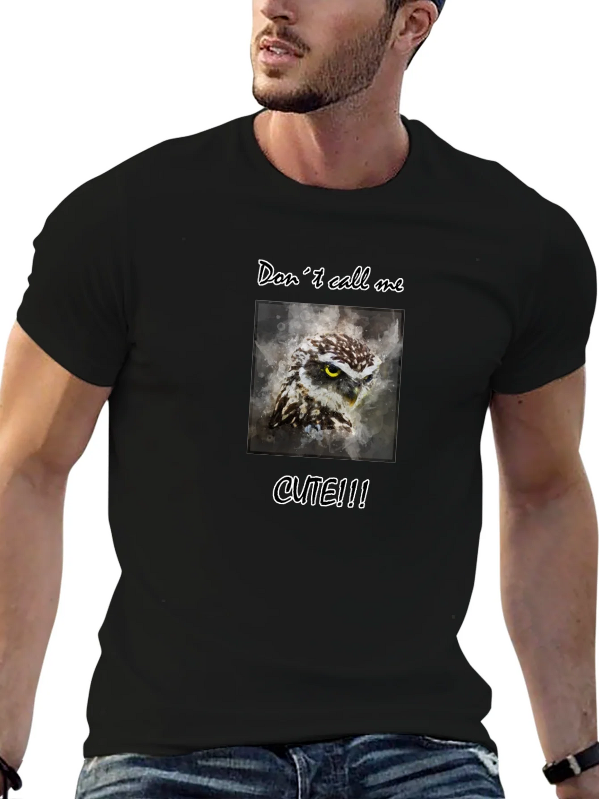 Dont Call Me Cute Owl Graphic Tee product image 9