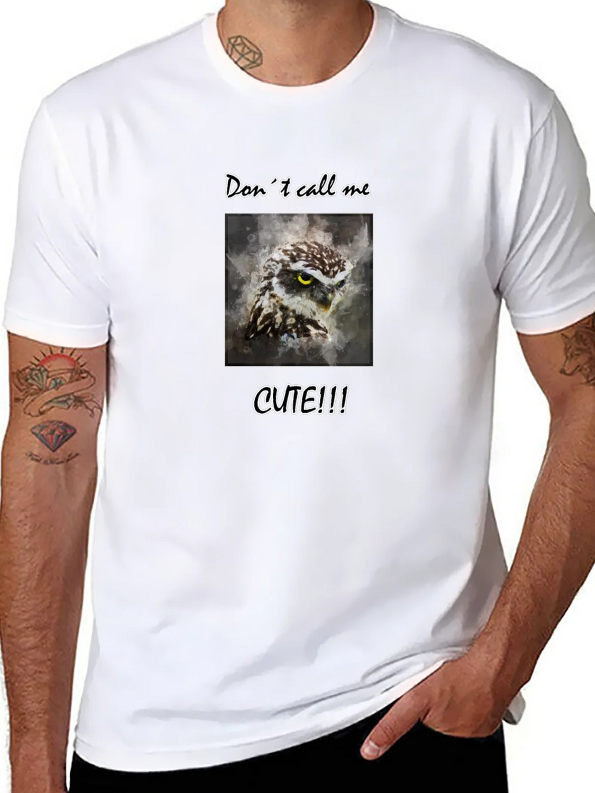 Dont Call Me Cute Owl Graphic Tee product image 10
