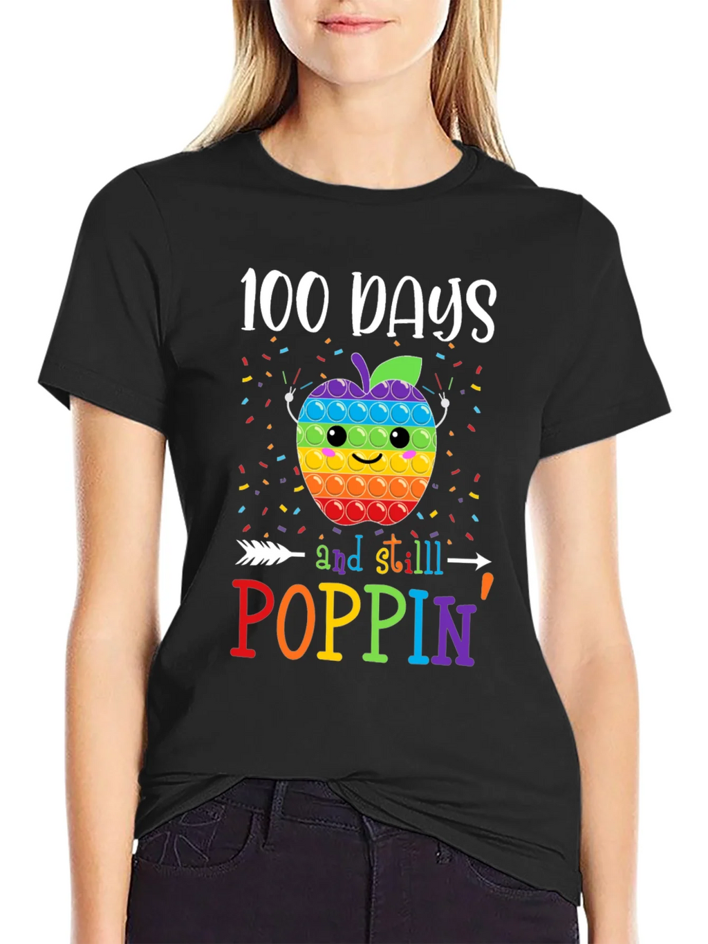 100 Days of School Poppin T-Shirt product image 5
