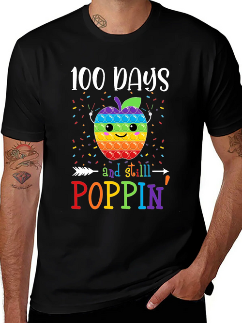 100 Days of School Poppin T-Shirt product image 1