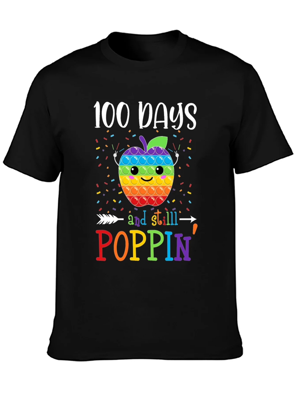 100 Days of School Poppin T-Shirt product image 6