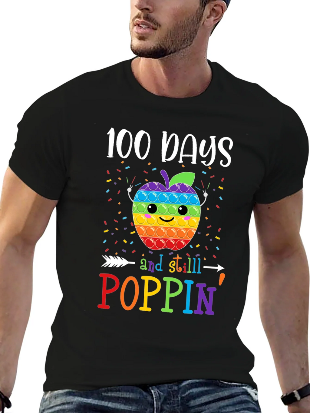 100 Days of School Poppin T-Shirt product image 9