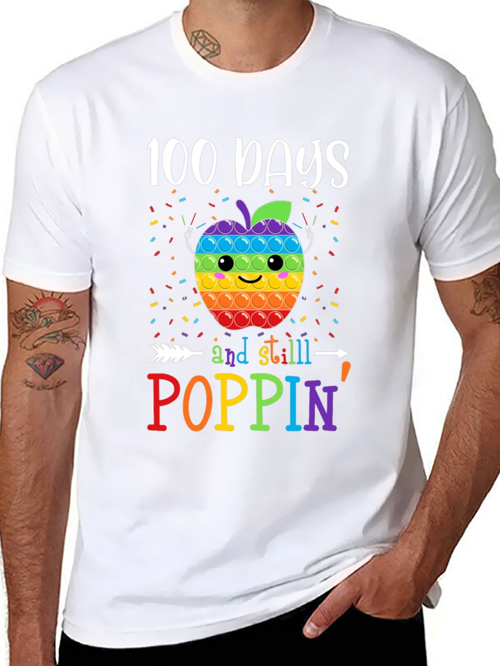 100 Days of School Poppin T-Shirt product image 10
