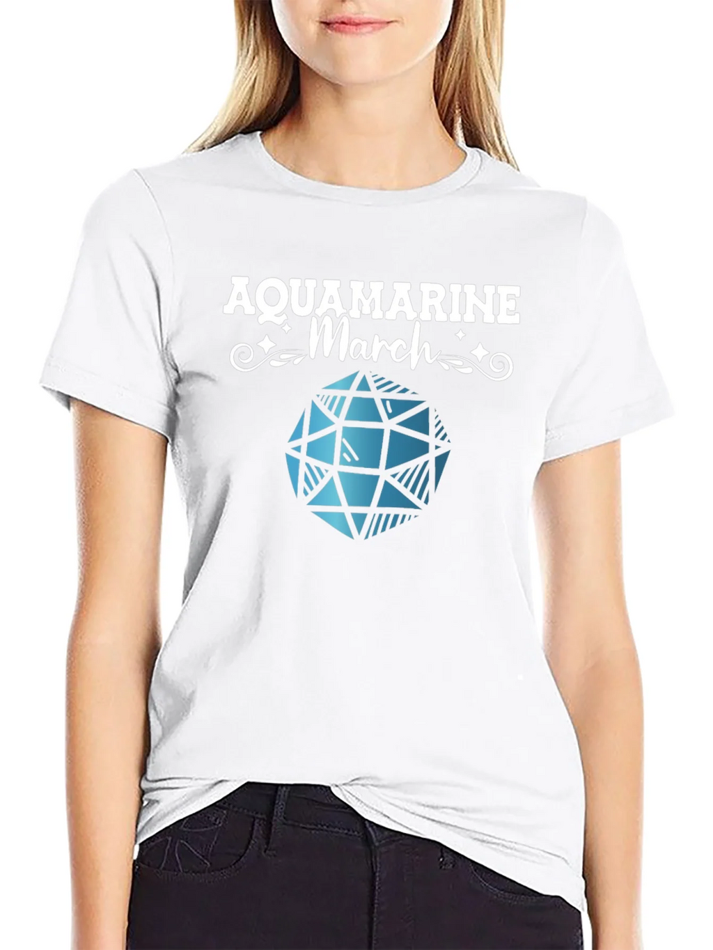 Aquamarine March Gemstone T-Shirt product image 11