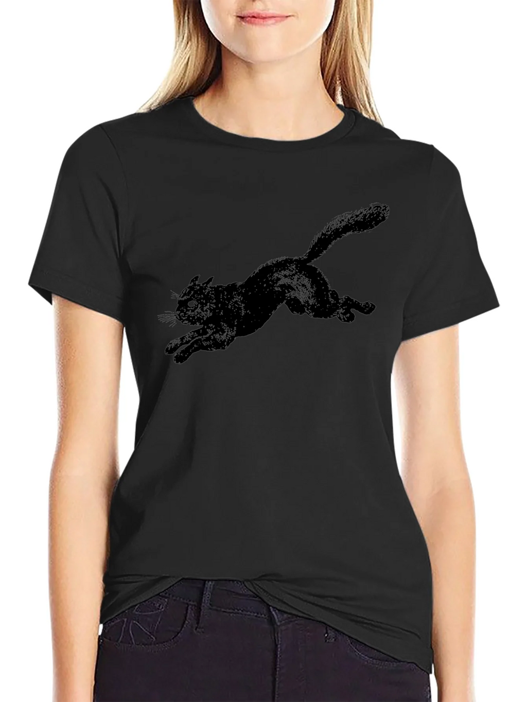 Black Cat Graphic Tee - Mens Casual T-Shirt product image 5