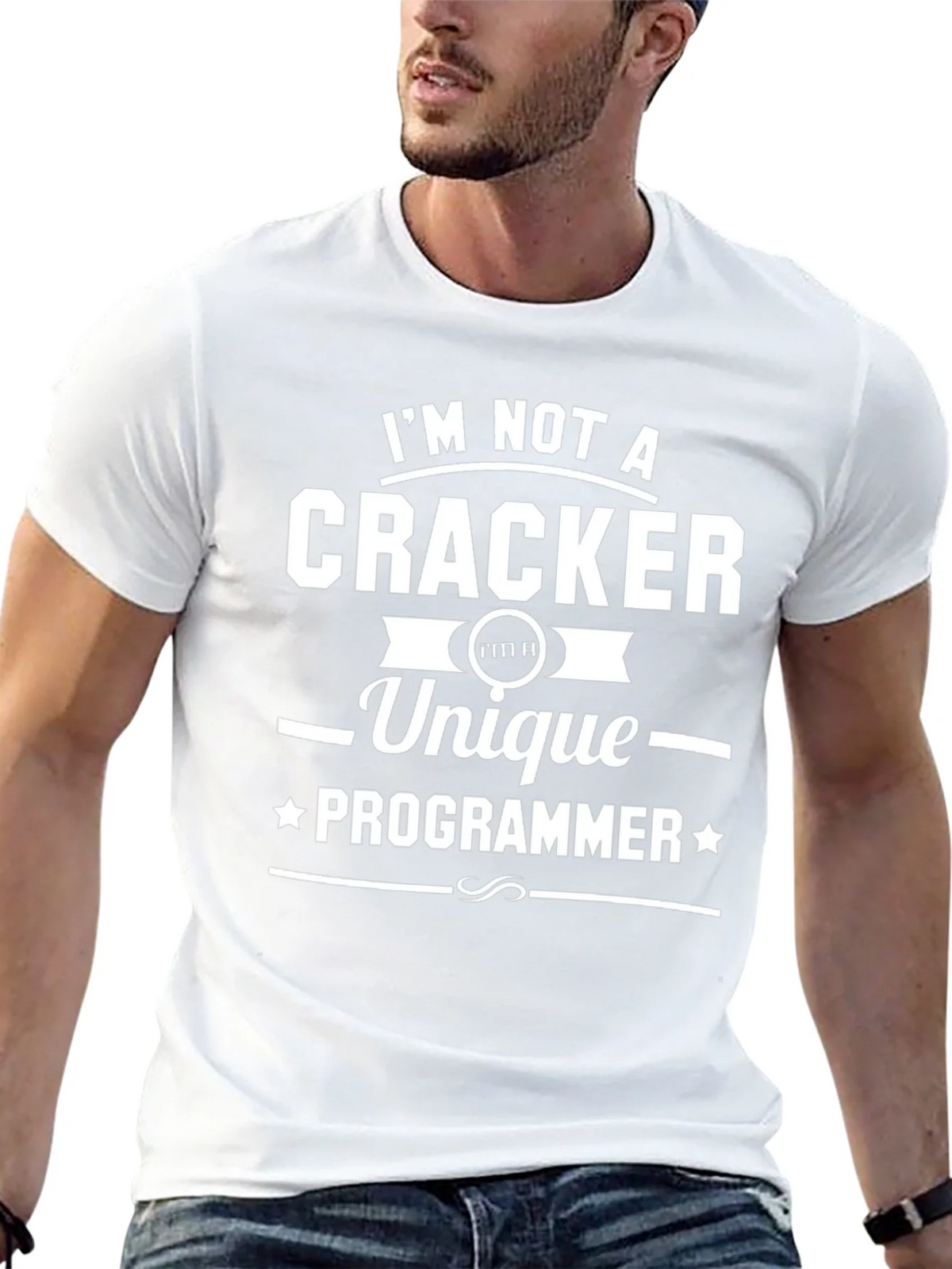 Unique Programmer Graphic Tee - Black Cotton T-Shirt product image 4