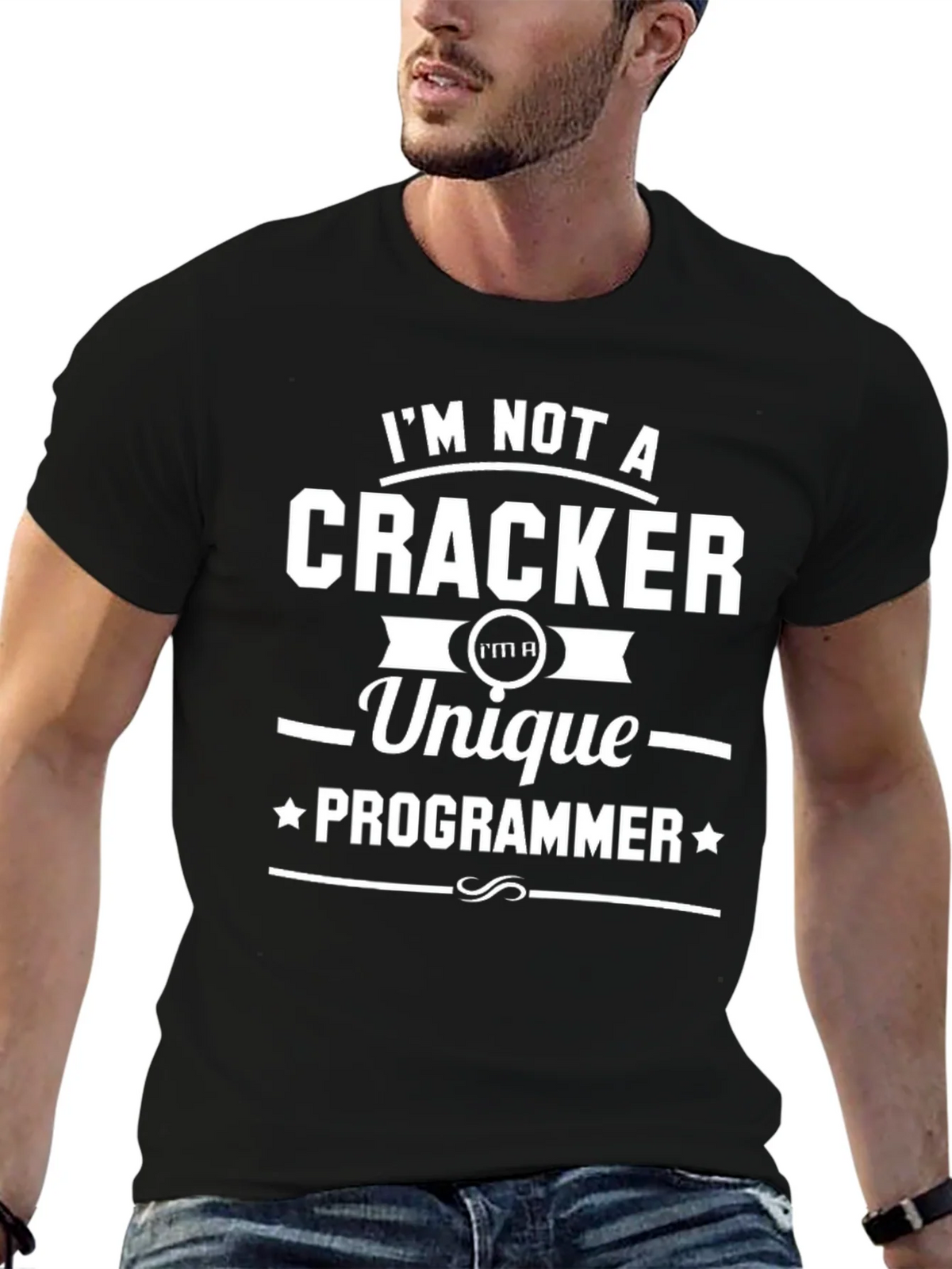 Unique Programmer Graphic Tee - Black Cotton T-Shirt product image 9