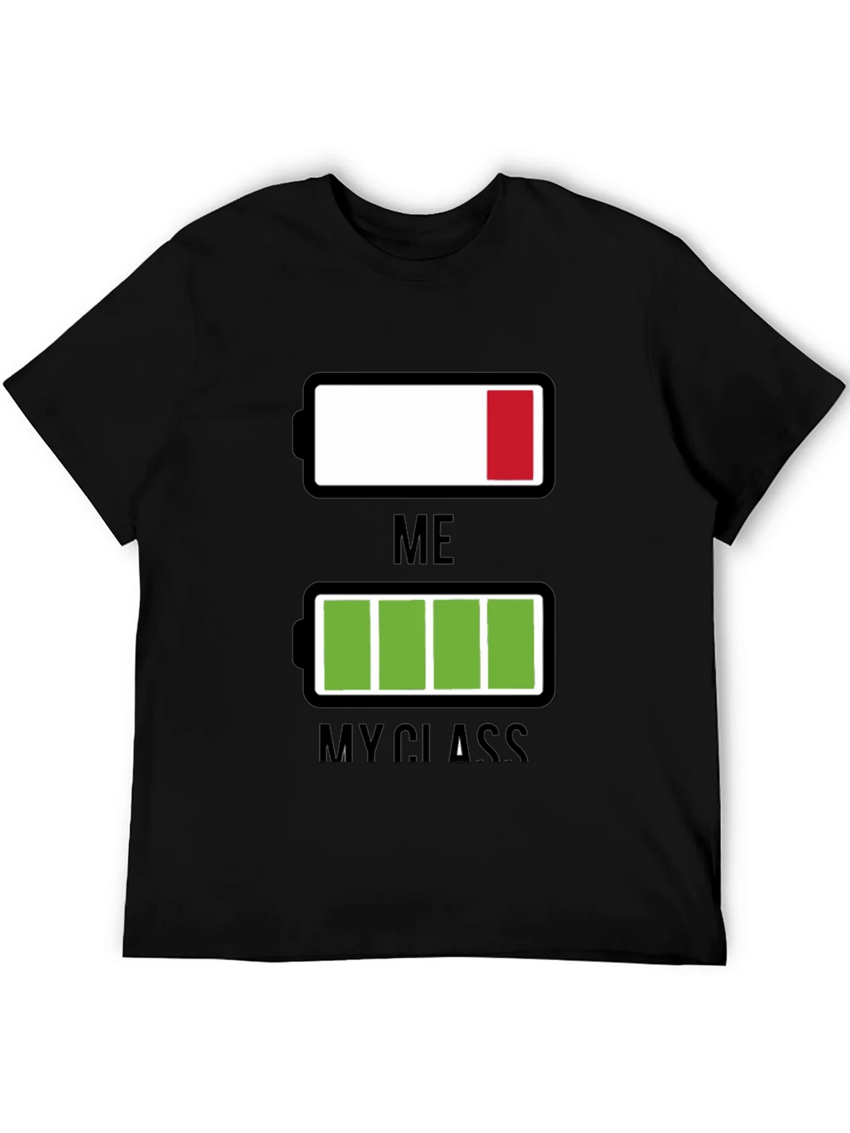 Funny Low Battery T-Shirt - Me vs. My Class product image 8