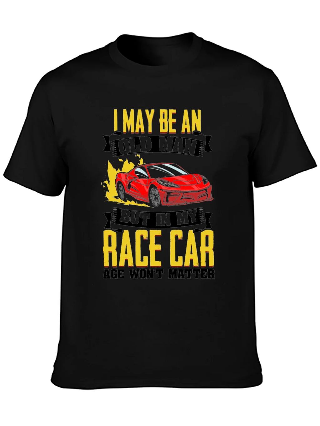 Old Man Race Car T-Shirt - Age is Just a Number! product image 6