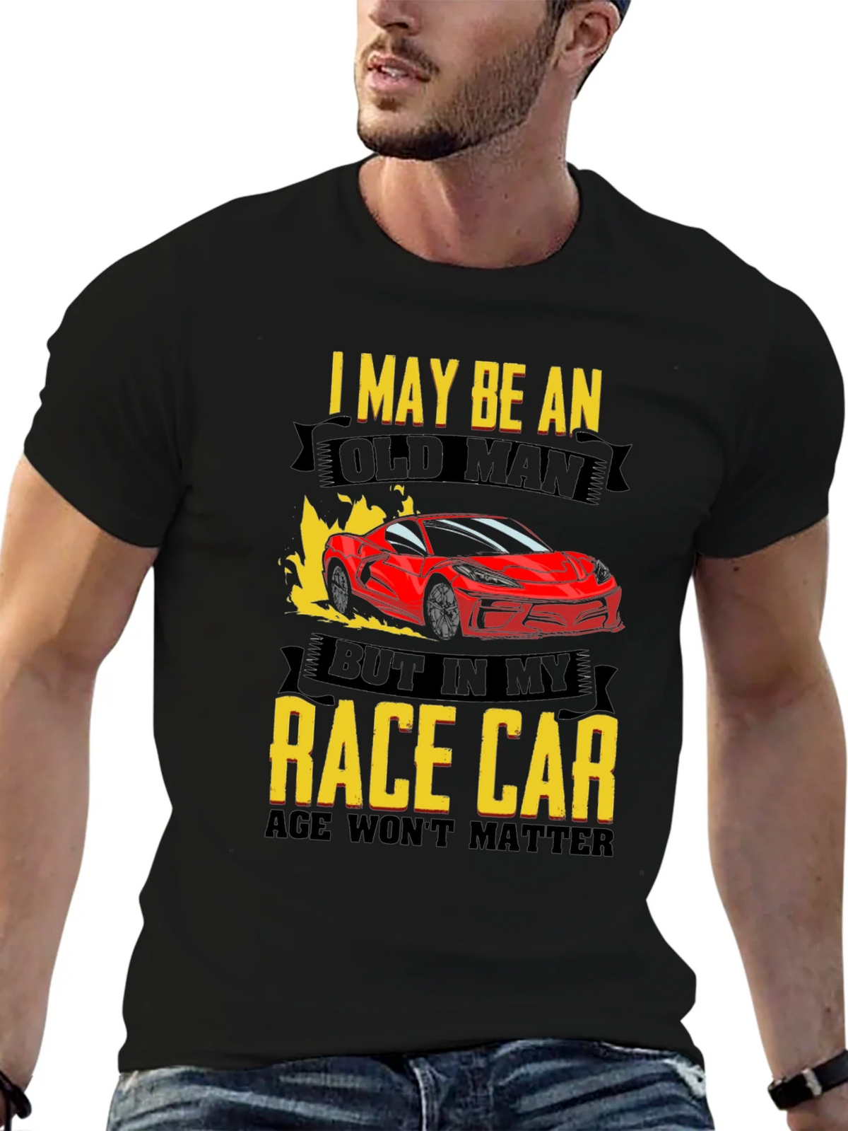 Old Man Race Car T-Shirt - Age is Just a Number! product image 9