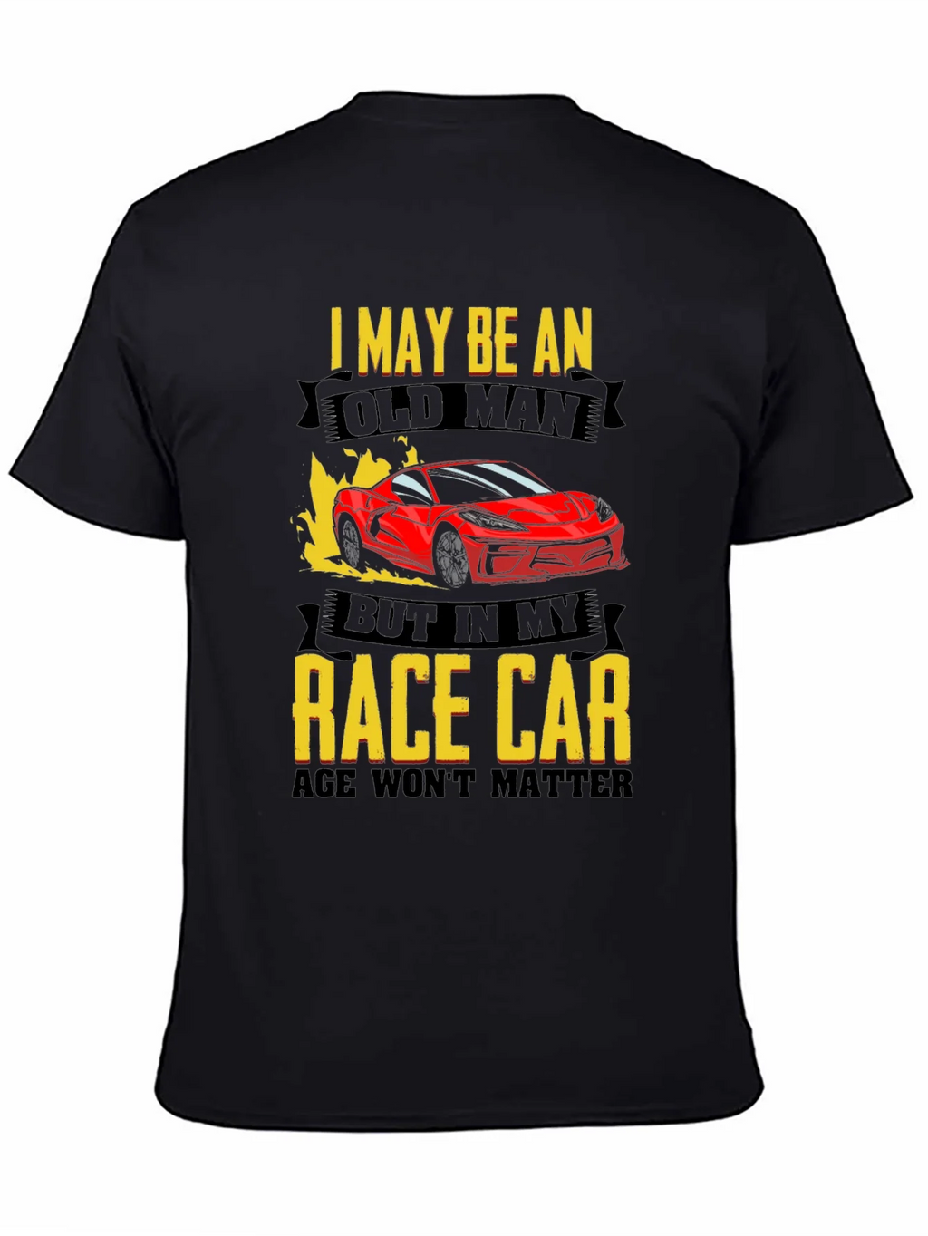 Old Man Race Car T-Shirt - Age is Just a Number! product image 7