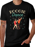 Boogie Dance Graphic T-Shirt - Retro Style product image 1
