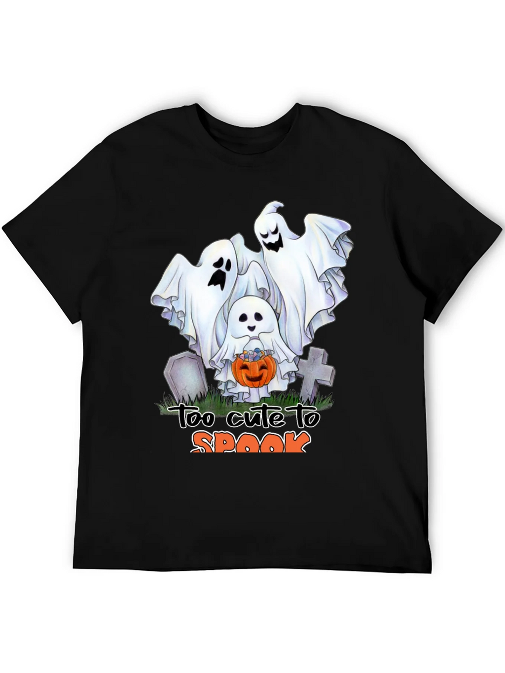 Cute Halloween Ghost T-Shirt: Too to Spook product image 8