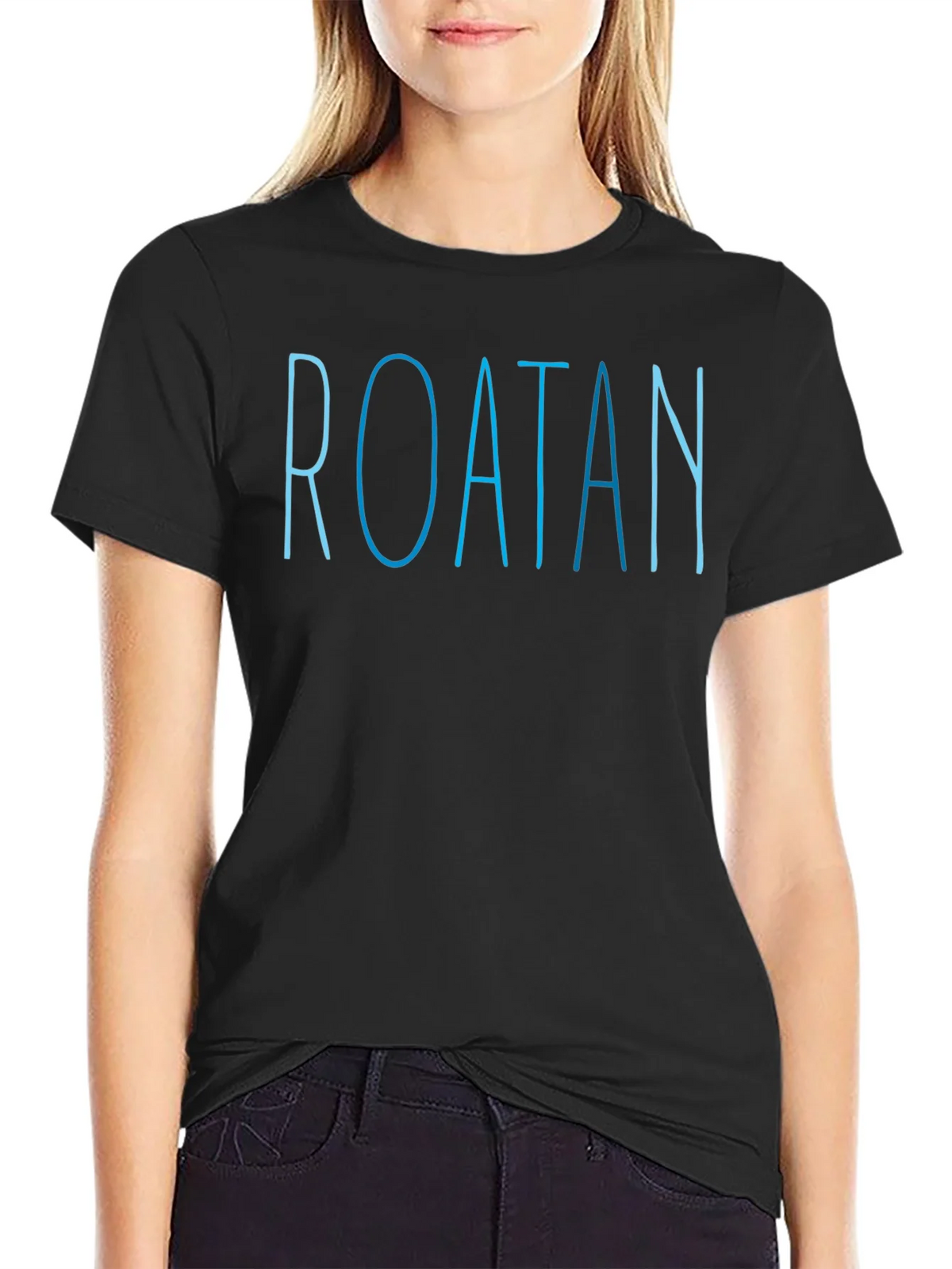 Roatan Island Trip Souvenir T-Shirt - Mens Black Cotton Tee product image 5