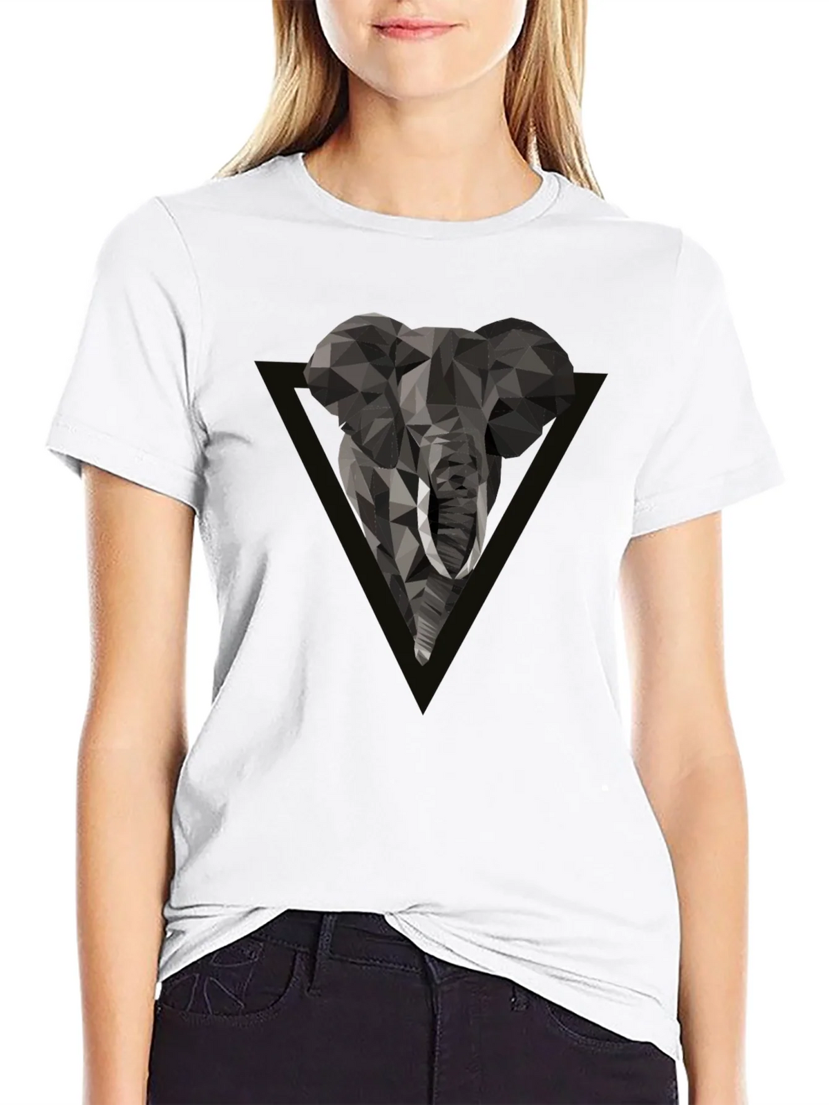 Geometric Elephant Tee - Modern Graphic Print product image 11