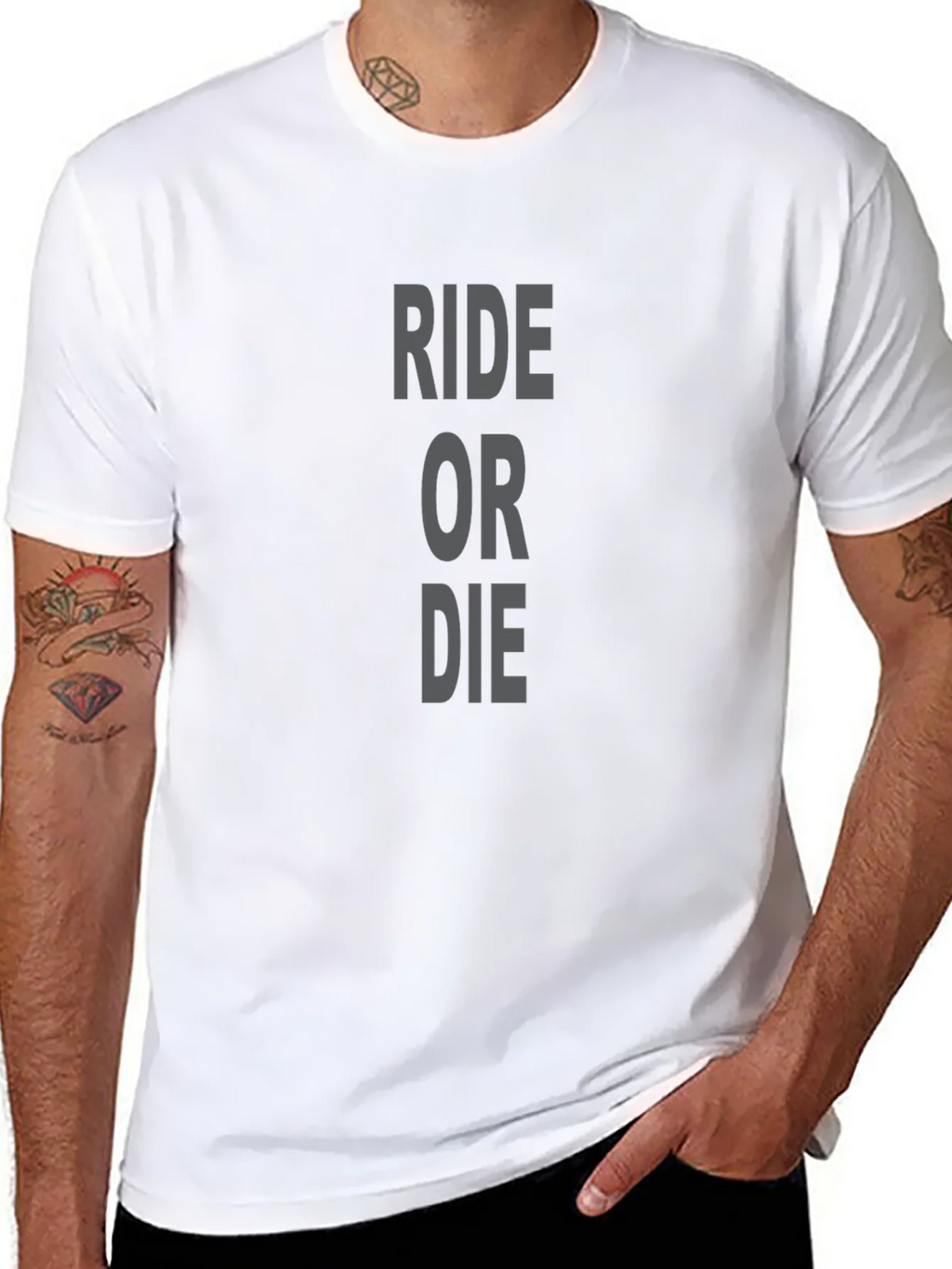 Ride or Die Graphic Tee - Black product image 10