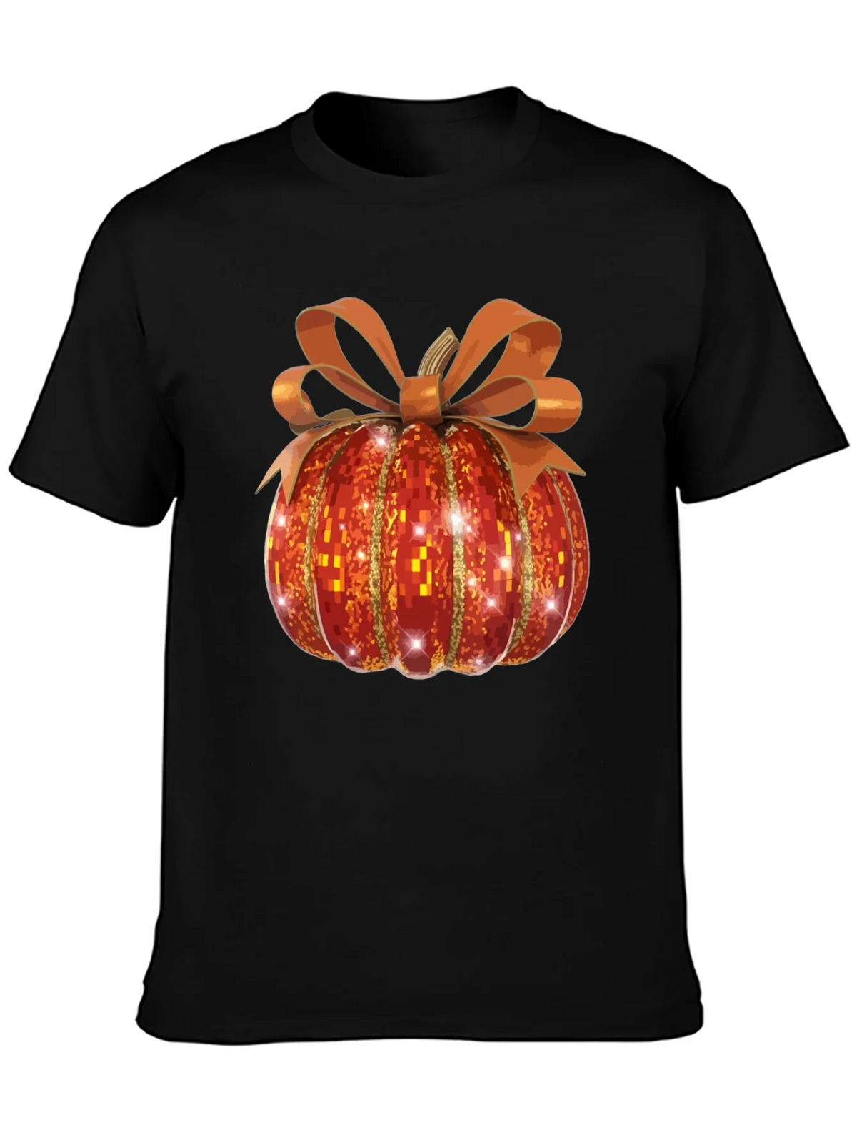 Festive Pumpkin T-Shirt - Autumn Sparkle Design product image 6