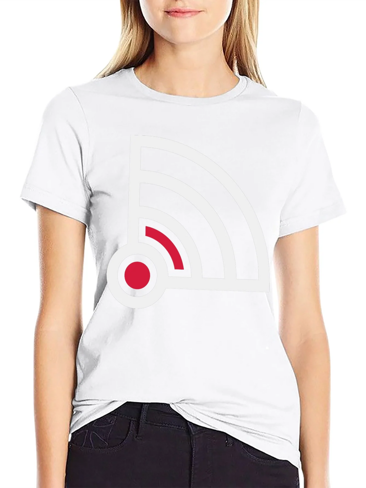 Stylish Signal Graphic Tee - Black product image 11