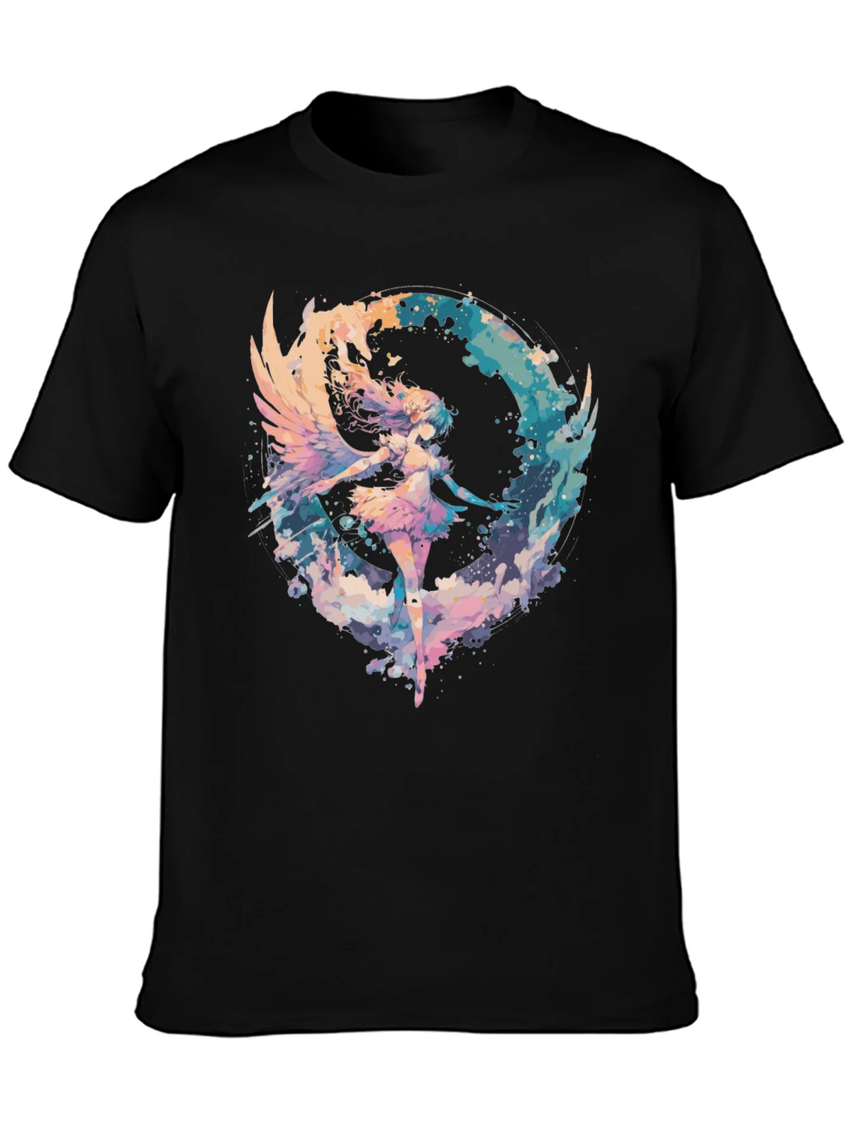 Angel Wings Graphic Tee - Stylish Black T-Shirt product image 6