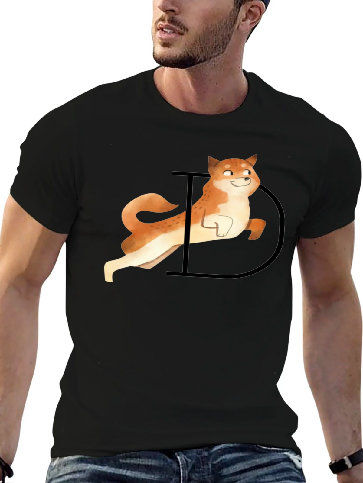Doge Graphic Tee - Black Casual T-Shirt product image 9