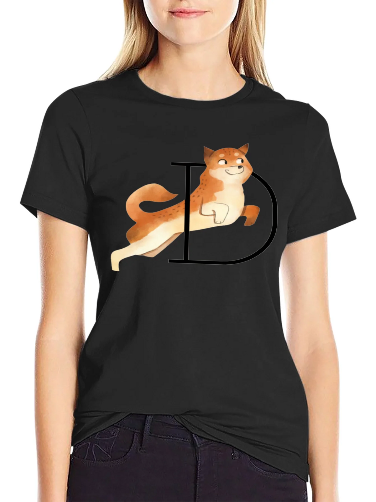 Doge Graphic Tee - Black Casual T-Shirt product image 5