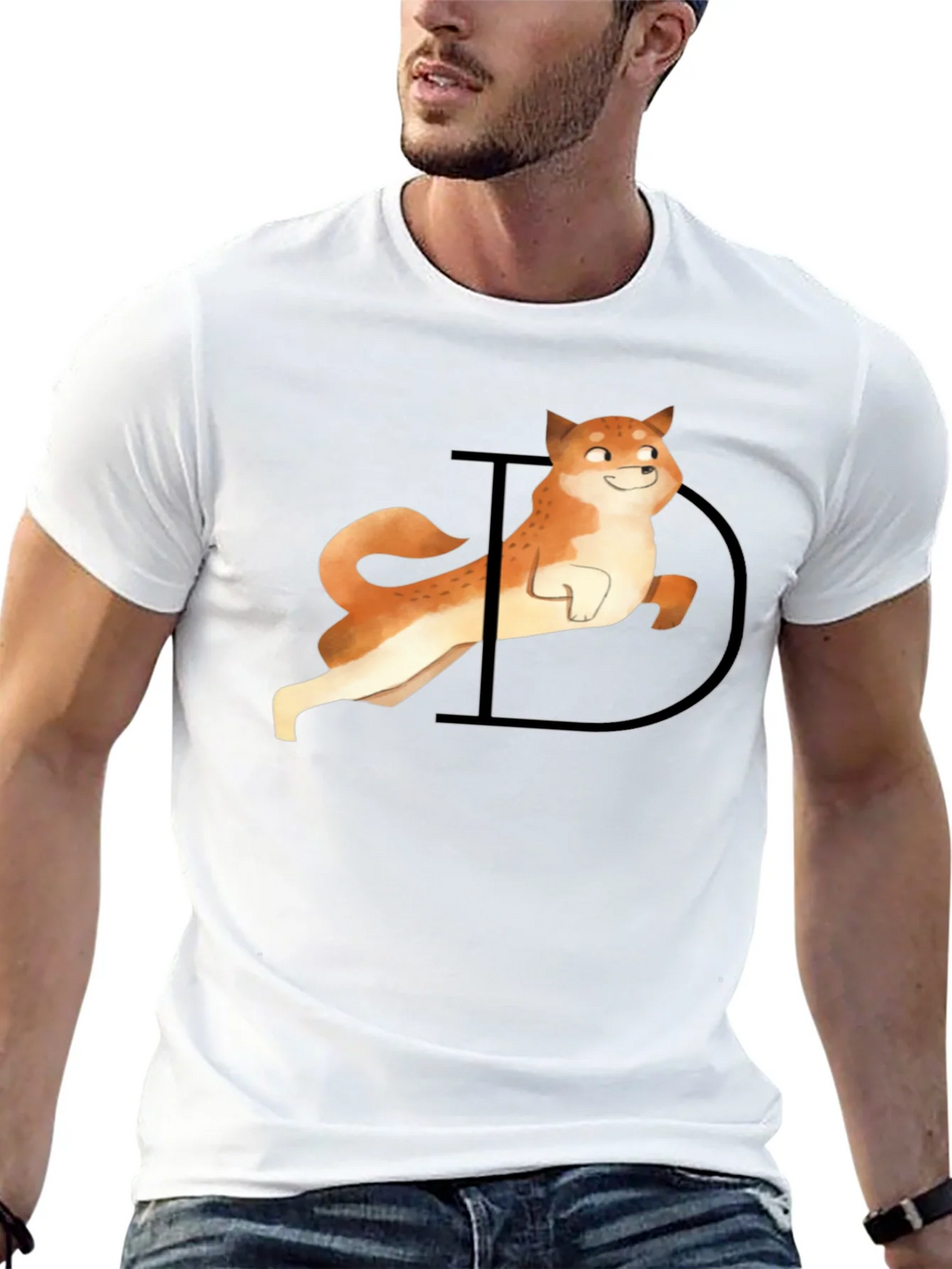 Doge Graphic Tee - Black Casual T-Shirt product image 4