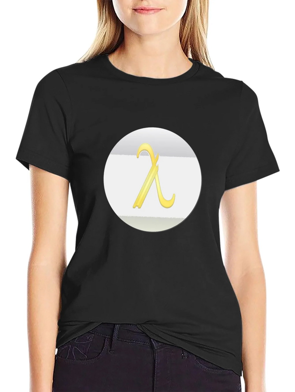 Lambda Symbol Graphic Tee - Modern Casual T-Shirt product image 5