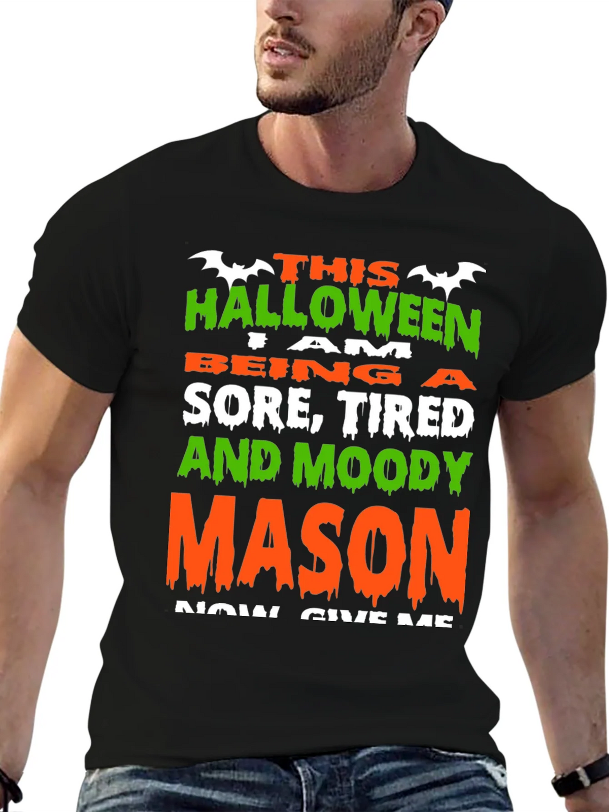 Halloween Sore Tired Moody Mason T-Shirt product image 9