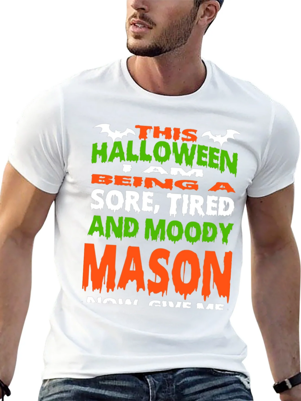 Halloween Sore Tired Moody Mason T-Shirt product image 4